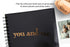 You and Me Mini-Photo Album Scrapbook. Embossed Gold Foil, 6" x 7.5" 90 Blank Pages, Softcover, Keepsake Friendship Album, Best Friend Album, You and me Album, Polaroid Instax Album Scrapbook (BK/Go)