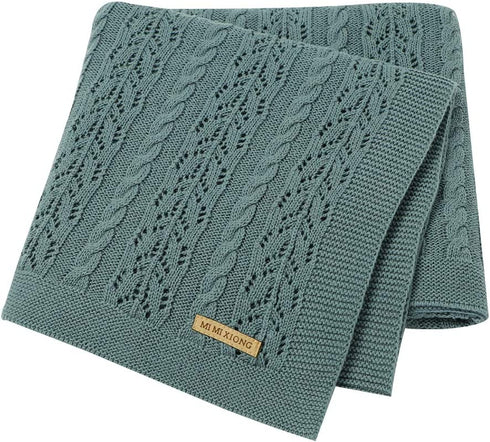 LAWKUL Neutral Baby Blankets Cotton Baby Girl Receiving Blankets Infant Swaddle Baby Blanket Newborn Gender Neutral Nursery Decor Size 40x30 Inches