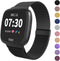 Limque Magnetic Bands Compatible with Fitbit Versa/Versa 2/Versa Lite/SE, Women Men Metal Adjustable Replacement Wristband for Fitbit Versa Smart Watch Multi-Color
