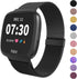 Limque Magnetic Bands Compatible with Fitbit Versa/Versa 2/Versa Lite/SE, Women Men Metal Adjustable Replacement Wristband for Fitbit Versa Smart Watch Multi-Color