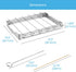 Unicook Upgraded Stainless Steel Barbecue Skewer Shish Kabob Set, 6pcs 13.5"L Skewer Sticks with Foldable Large Grill Rack, Keeps Kabobs from Sticking to the Grill Grate, 50pcs Bamboo Skewers as Bonus