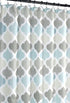 Universal Bathroom Fabric Shower Curtain for Men or Women: Earth Tones of Brown, Taupe, Slate Blue and Aqua (Brown, Turquoise, Beige, Taupe, Grey, White)
