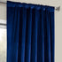 HPD Half Price Drapes VPYC Heritage Plush Velvet Curtain (1 Panel), 50 X 84, Pisces Blue