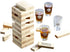 Game Night Tipsy Tower Drinking Game | Adult Party Game Set with 54 Stacking Wooden Blocks & 4 Durable Lead-Free Shot Glasses | Great Gift Idea for 21st Birthday, Bachelor & Bachelorette Party & More