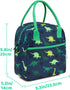 Lunch Box Bag for Kids,VASCHY Insulated Lightweight Lunch Box Tote for Toddler Boys and Girls School Daycare Kindergarten Dinosaur