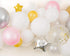 PapaKit Deluxe DIY Balloon Garland Set | 100 pc Assorted Balloons (12ft) | Decorating Strip, Adhesive, Tying Tool | Gender Reveal Mother to Be Baby Shower Party Decoration (Twinkle Little Stars)