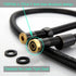 TRIPHIL Kink-free Shower Hoses Extra-long for Handheld Showerhead Hose Replacement Flexible Metal Shower Tube Extension Anti-twist 2 Brass Connectors Stainless Steel Sleeve Oil Rubbed Bronze 79 Inch