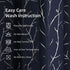 BUHUA Thermal Insulated Curtains Blackout Grommet Thermal Insulated Shinny Tree Branches Print Curtain for Bedroom,Navy Blue,38W x 72L, Set of 2 Panels
