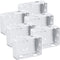 6 Pcs Blind Brackets 2 Inch Low Profile Box Mounting Bracket White Color Window Blinds Headrail Bracket