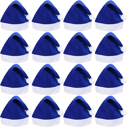 URATOT 16 Pack Christmas Non-Woven Santa Hats for Christmas Costumes Decoration
