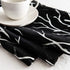 FINECITY Silver and Black Curtains for Living Room - Printed Silver Foil Artistic Tree Branch Sheer Curtains Black 96 Inch Length Privacy Window Curtain Set of 2 Panels, 52 x 96 Inch, Silver Black