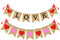 Valentines Day Decorations, Burlap Love Banner with Heart Garland Valentine's Day Banner for Wedding Anniversary Engagement Decorations, No DIY