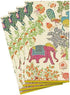 Caspari Le Jardin De Mysore Paper Guest Towel Napkins - Two Packs of 15