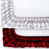 The Peanutshell Crib Sheet Set for Baby Boys or Girls | Red, Black & Grey Buffalo Plaid | 2 Pack Set
