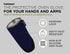 Cuisinart Silicone Oven Mitts, 2pk - Heat Resistant Quilted Oven Gloves to Safely Handle Hot Cookware - Soft Insulated Deep Pockets, Non-Slip Grip and Convenient Hanging Loop - Navy Aura