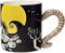 Silver Buffalo Disney Nightmare Before Christmas Jack and Moonlight Snake Sculpted Handle Ceramic Mug, 20 Ounces