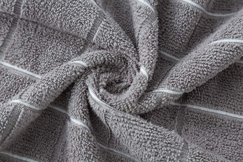 Microfiber Dish Towels - Soft, Super Absorbent and Lint Free Kitchen Towels - 8 Pack (Lattice Designed Gray Colors) - 26 x 18 Inch