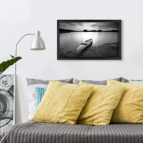 Snap 10FW1568E Solid Wood Wall Poster Picture Frame, 8.5" x 14", Black