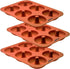 PROFESSIONAL Premium Silicone Donut Pan 3-Pack Non Stick Doughnut Pans for Baking with 6 Slots Reusable Bagel Mold Tray for Prolonged Use Microwave, Freezer & Dishwasher Safe Silicon Molds