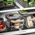 madesmart Deep Bin - Fridge & Pantry Multi-Purpose, Soft-Grip Handles, Non-Slip Feet & BPA-Free, Small, Grey