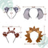 Jungle Safari Zoo Animals Headbands Birthday Party Favor Monkey Rhinoceros Elephant Lion Giraffe Tiger Zebra Leopard Hair Hoop for Kids Adults