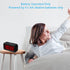 SUPLEDCK Digital Alarm Clock Battery Operated Bedside Home Travel Time Clock Night Visible LED Display (Black)