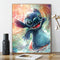 Kimily DIY Paint by Numbers for Adults Kids Disney Lilo and Stitch Paint by Numbers DIY Painting Disney Acrylic Paint by Numbers Painting Kit Home Wall Living Room Bedroom Decoration Lilo Stitch Surf