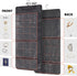 FOREGOER Hanging Jewelry Organizer with Zipper Pocket Double Sided 43 Pockets Large Necklace Earring Accessory Holder Organizer(Black)
