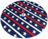 Christmas Tree Skirt 48 Inch Patriotic American Flag Stars and Stripes Xmas Holiday Party Supplies Large Tree Mat Decor for Indoor Outdoor Home Ornaments