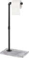 MOOACE Industrial Toilet Paper Holder Stand, Paper Pipe Tissue Roll Tower Holder for Bathroom, Washroom Rustic Gray