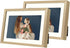 Golden State Art, Gold 5x7 Picture Frame - Displays Photos 4x6 with Mat or 5x7 inch Without Mat - Shatter-Resistant Glass Aluminum Photo Frame for Wall or Tabletop Display (2 Pack)