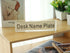 IEEK Acrylic Desk Name Plate for Office,Clear Acrylic Block Nameplate Double Sided Desk Name Plate Holder Business Desk Sign Holder, DIY Your Personalized Name for Desk,2.5x10 Inch