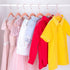IEOKE Baby Velvet Hangers,50 Pack Children Clothes Hangers Ultra Thin Non Slip Clothes Racks with 6 Pcs Kids Clothing Dividers(Pink)