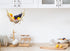 ANPOTop Fruit Hammock Under Cabinet 2 Pcs with 12 Tassels, Macrame Handwoven Cotton Banana or Veggies - Hanging Basket for Saves Counter Space at Kitchen RV, White, 2PCS, SKU100209-2PCS