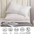 CAWANFLY Pack of 2 White Pillow Shams Standard Size Bedding Pillow Covers with Envelope Closure, Bed Pillowcase with Crisscross Diamond Lattice Pattern (20x26inches)