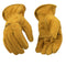 Kinco - Unlined Suede Cowhide Leather Work Gloves, Heavy Duty Reinforced Palm, Extremely Durable, Easy-On Cuff, Fitted Elastic Wrist, (Style No. 97)