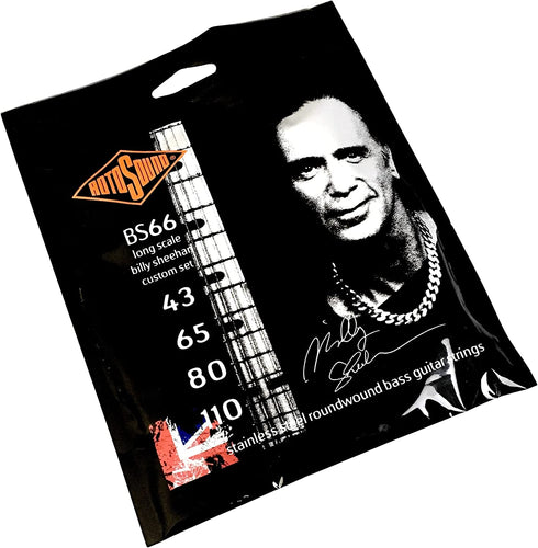 Rotosound BS66 Swing Bass 66 Stainless Steel Bass Guitar Strings (43 65 80 110)