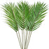 8 Pack Artificial Palm Leaves Faux Plants Palm Leaf Greenery Tropical Palm Tree Leaves for Palm Wedding Arrangement Jungle Party Decorations