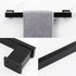 NearMoon Bath Towel Bar, Bathroom Accessories-Premium Thicken Space Aluminum Square Shower Towel Rack for Bathroom/Kitchen, Towel Holder Wall Mounted (16 Inch, Matte Black)