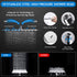 Shower Head Combo,10 Inch High Pressure Rain Shower Head with 11 Inch Adjustable Extension Arm and 5 Settings Handheld Shower Head Combo,Powerful Shower Spray Against Low Pressure Water with Long Hose