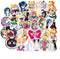 Sailor Moon Pretty Guardian Waterproof Stickers/Decals (50 pcs) of Japanese Anime Cartoon for Laptop Skateboard Snowboard Water Bottle Phone Car(Sailor Moon)
