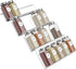 Grarry Acrylic Spice Rack Tray Insert 4 Tier Clear Spice Drawer Organizer for Kitchen Cabinets, 4 Slanted Tiers for Garlic, Salt, Pepper Spice Jars, Seasonings, Vitamins, Supplements, 1 Pack Clear