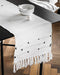 KIMODE Moroccan Fringe Table Runner 14 X 72 in, Bohemian Geometric Cotton Woven Tufted Tassels Macrame Farmhouse Christmas Dinning Table Linen Machine Washable Minimalist Home Decorative