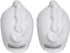 Turbie Twist Microfiber Hair Towel Wrap for Women and Men | 2 Pack | Bathroom Essential Accessories | Quick Dry Hair Turban for Drying Curly, Long & Thick Hair (White, White)