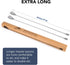 A Bar Above Extra Long 17? Bar Spoon Set of 2 Stainless Steel Cocktail Stirrer Bar Set for Mixing Glass or Shaker Spiral Handle Drink Stirrer Bar Supplies Professional Drink Mixing Spoons