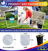 OKKEAI Medium Trash Bags Biodegradable Garbage Bags 8 Gallon White Thicker 0.98 MIL Kitchen Trash Bags Wastebasket Liners for Bathroom,Home Office, Lawn,60 Count,Clear (Fits 7-10 Gallon Bins)
