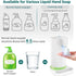 Touchless Automatic Foaming Soap Dispenser: YISH Electric Countertop Soap Dispenser Rechargeable Hands-Free Soap Dispenser Infrared Motion Sensor Non-Touch Foam Soap Dispenser for Bathroom & Kitchen