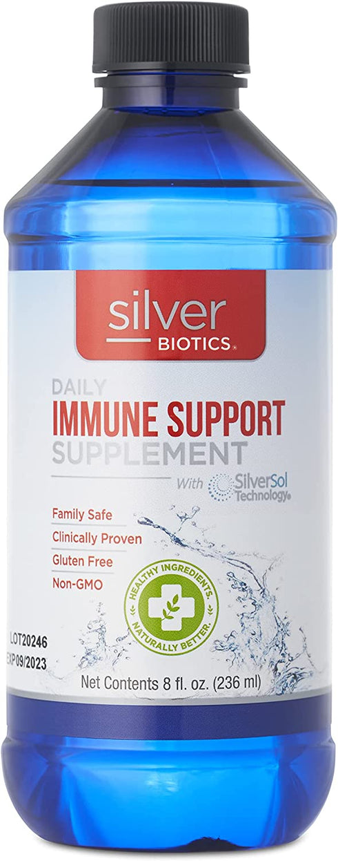 American Biotech Labs Silver Biotics Immune System Support, 8 Fl Oz (Pack of 1)
