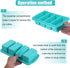Large Ice Cube Freezing Tray Non-stick Soup, Silicone Freezing Tray with Lid, Multifunction Freezer Container with 4 Compartments for Storing and Freezing Soups, Broths, Sauces and Liquid Diets Wait