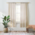 Valea Home Linen Curtains Panel 72 inch Long Light Filtering Rod Pocket Crude Drapes for Bedroom Living Room Farmhouse Long Window Curtains, Natural, 1 Panel